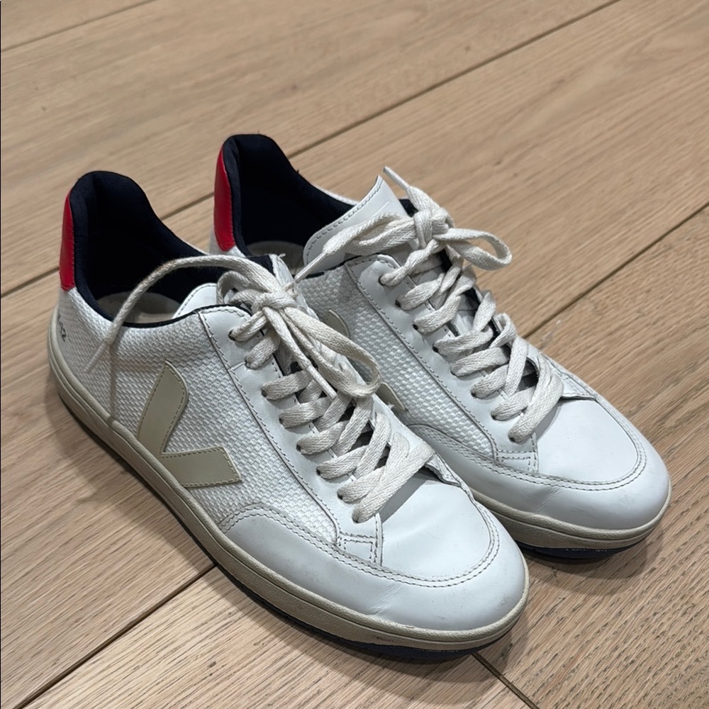 Veja V12 White Red Blue Sneakers